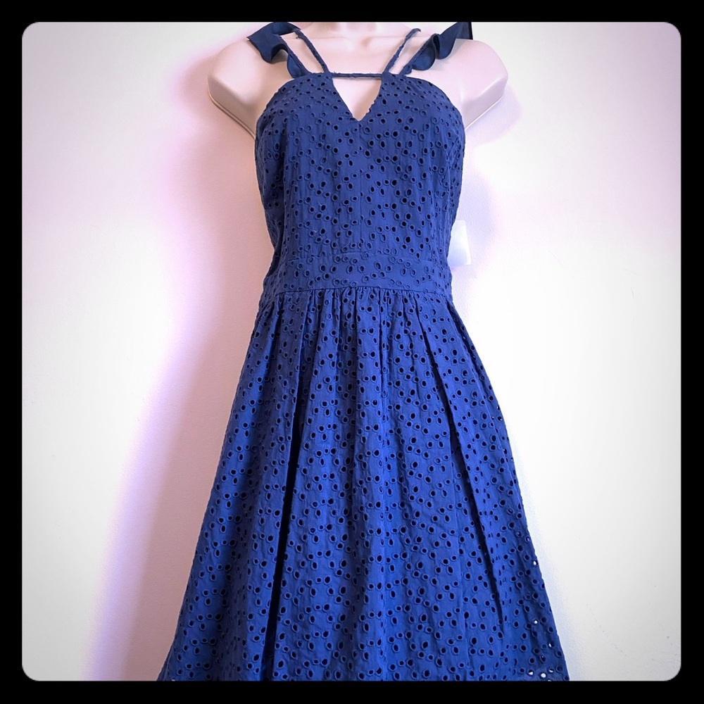 NWT BCBGeneration blue lace sun dress